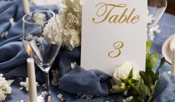 Table Numbers: Simplifying Wedding Reception Seating